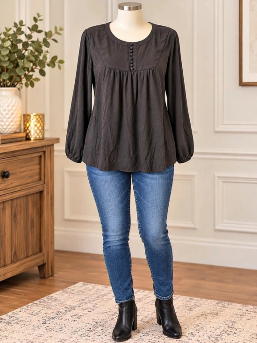 Black Long Sleeve Blouse